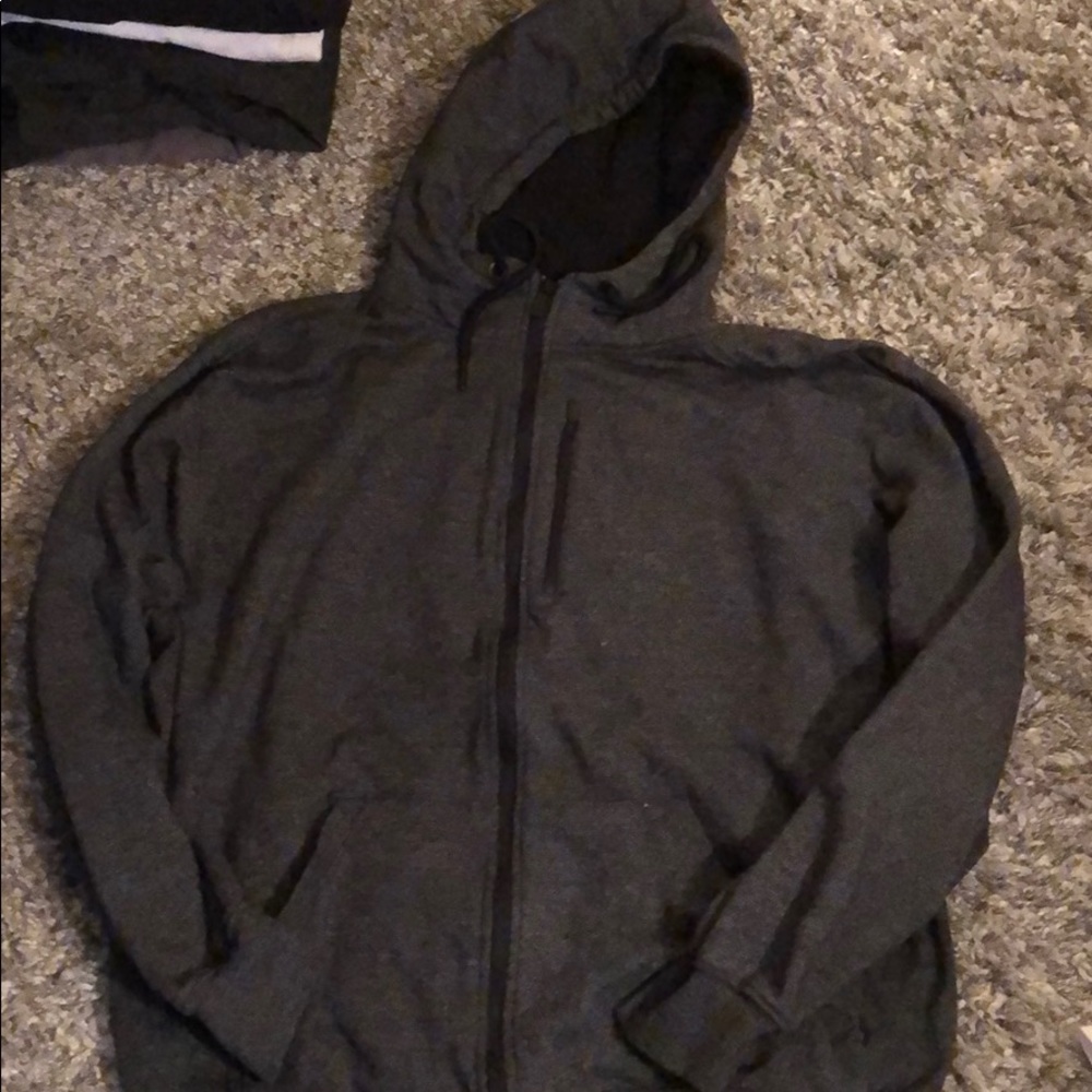 Grey Full Zip Hoodie